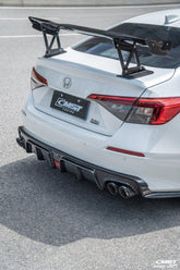 Honda Civic 11th Gen FE1 FE2 FE4 2022-ON with Aftermarket Parts - Rear Spoiler Wing Carbon Fiber / FRP from CMST Tuning